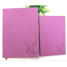 Business Imitation Leather PU Notebook, Red Cover Notebook Printed Grid